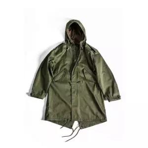 GIZEMO 밀리터리 M51 미군 1st 바람막이 기제모 M1951 파카 그린 피쉬테일