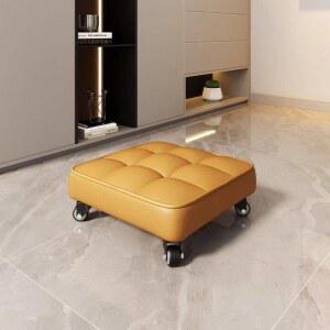 도르래 낮은 의자 바퀴 블랙 사각 달린 이동 스툴 벤치 청소 나일론 스페어휠