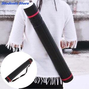 각파이프 플라스틱 텔레스코픽 청사진 문서 그림 용지 저장 튜브 상자 휴대용 개폐식 포스터 홀더