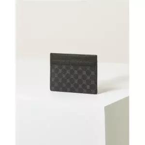 [롯데백화점]닥스 액세서리 [선물포장/쇼핑백동봉]남성 블랙 가죽 DD 패턴 카드지갑 DBHO3E131BK