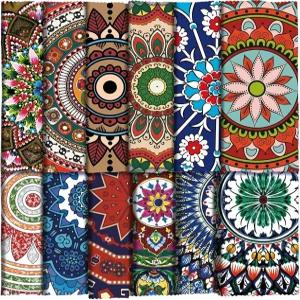 Copkim 24개 만다라 안경 청소복 극세사 렌즈 안경용 소프트 재사용 가능한 도구 카메라 휴대폰 화면 6 x