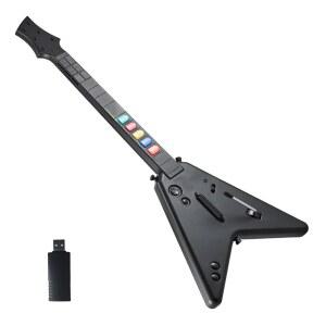 DOYO PC Wireless Guitar Hero Controller with Dongle for PS3, PS4/PlayStation 4, Compatible & Rock Band, Plug-and-Play