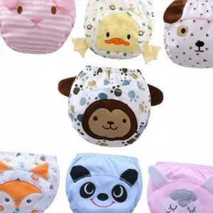 (다올)배변훈련팬티 2장 1세트 토끼오리바둑이 유아용