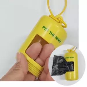 산책 배변봉투 세트 옐로우 배변봉투디스펜서