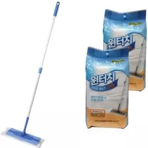 원터치 부직포 정전기 밀대 청소기 막대걸레 청소용품