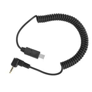 2.5mm- 셔터 연결 케이블, 원격 제어 / A7 A7R NEX-3NL A6000 A58 HX300 RX100N, 픽셀 T8 tw283 F-508 Opas BG-100,