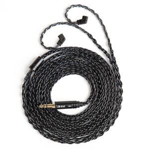 2M 롱 리세스 2핀 IEM 케이블, 인이어 모니터 교체용 이어폰 케이블, KBEAR ST12 플러스 8 코어 4N OFC