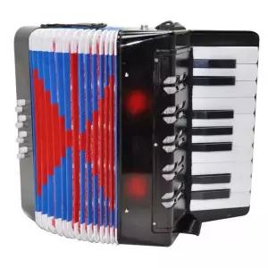 작은 손풍금 아코디언 베이스 미니 건반 레드 입문용
