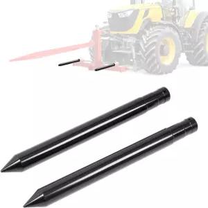 스키드 스티어 마운트 플레이트 트랙터 로더용 우티스트 17인치 헤이 베일 스피어 스태빌라이저 포크