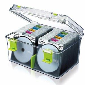 씨디집 디스크 보관 상자 20 두꺼운 박스 미디어 지퍼 바인더 테이프 홀더