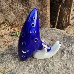 도자기 악기 초등 교육용 파랑 12홀 알토C 오카리나 4종 구성 세트 음악 수업