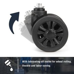1/2Pcs STLN2 트롤리 캐스터 교체 호환   가방 수하물 상자 바퀴 더블 행 360 ° 스피너 수리 키트 헤비 듀