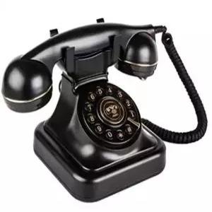 레트로전화기 빈티지 전화기 타입 다이얼 핑크 버튼 올드 복고 골동품 수화기 집 가정용