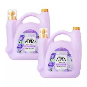 샤프란 아우라 5.5L 대용량 섬유유연제 화이트릴리 X 2개