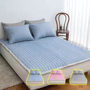 리즐드 소프트 마이크로 간절기 논슬립패Q 블루침대패 사계절패 이불패 깔개 심플패 데일리패 다용도패 카