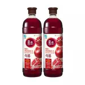 청정원 홍초 석류(기능성) 1.5L, 2개