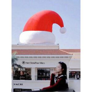 조명 산타모자 소품 송풍기 모자 4m 산타클로스 팬 산타 대형모자 대형 초대형 옥상 인형