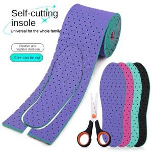 신발 용 150CM Cuttable oles 부드럽고 편안한 스포츠 충격 흡수 삽입 성인 키즈 발 밑창 범용 깔창