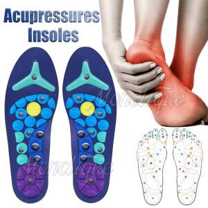 자석 요법 지압 마사지 깔창 발 아치 지지 정형외과 편안한 최고의 신발
