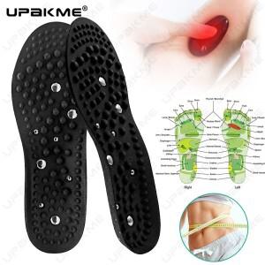 지압 체중 감소 남성 여성 하이 엔드 마그네틱 깔창 피로 완화 신발 삽입 16 자석 기술 발
