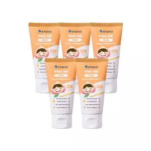 [아토앤오투] 프로 에이치에이 불소 키즈 어린이 치약(복숭아향) 50g 5개 세트 1,000ppm