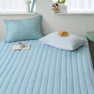 매트커버 레이 누빔 리스 킹 (K) (민트) 침대 패밀리 면리스 부드러운리스 국산리스