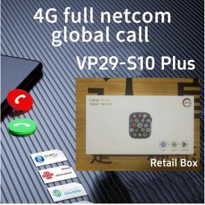 100% 오리지널 VP29 스마트 시계 S10 Plus 4G Smartwatch, 로터리 카메라 GPS WIFI 256GB 스토리지 비디오