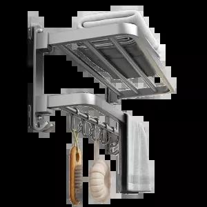 욕실 벽걸이 타월랙 휴지걸이 욕실용 수건걸이 선반 수납 무타공