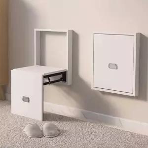 현관 욕실 접이식 벽걸이 샤워 좌석 신발장 의자 폴딩