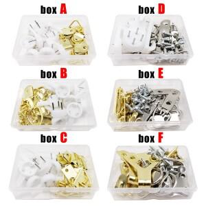 삼각형 d링 행잉 유화 거울  그림 프레임 행거  예술 작품   벽걸이  나사 포함  구색 키트 세트  1 박스