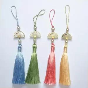 전통 노리개 부채 진주장식 태슬 장신구 보자기 포장