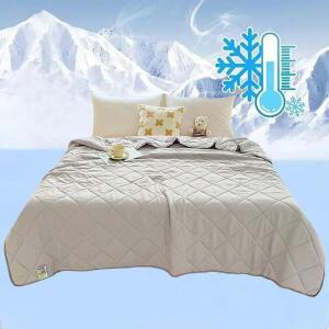 여름호환 얇은 누비이불 초음파 소프트 에어컨 싱글 및 더블 기계세탁 냉각담요 침구