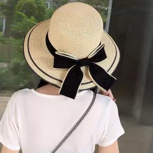 작은 자외선 모자 A.XXL 벨트 여름 신선한 밀짚 차단용 플로팅 접이식