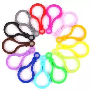 WL 제작 부자재 제작 플라스틱 키링고리 10개입