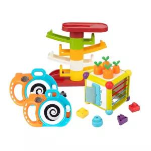 영아 오감 발달 통합 놀이 교구 4종 세트 러닝홈 플레이테이블 선물용