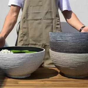 대형수반 플라스틱 물고기 카키 원형 마당 연꽃 정원 옹기