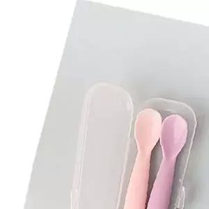 쌍문상회 이유식스푼 실리콘푼세트 아기숟가락 유아 초기수저 중기