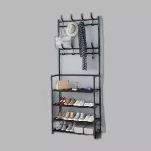 다용도 모자 정리대 옷걸이 4단 신발장 행거