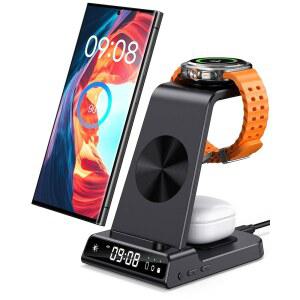 삼성용 무선 충전기, 갤럭시 S25 울트라 /S24 /S23 /S22 /노트 20 /Z 플립 7 /폴드 6, 워치 /8 /7 /6, 버즈 3 /3 프로용 충전기