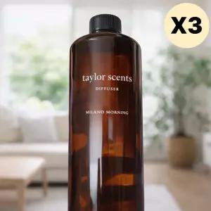 테일러센츠 밀라노 디퓨저 리필세트 공간향수 선물 X3