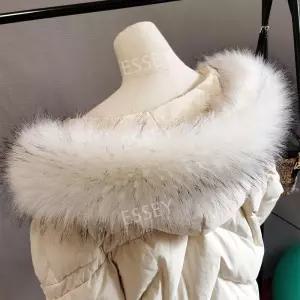 모자털 리폼 교체 패딩 여성 후드