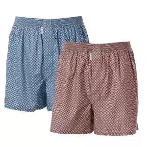 [롯데백화점]와코루 2종택1(95-110)심플한 매듭나염 통기성좋고 편안한 순면100수 트렁크팬티WMP5429