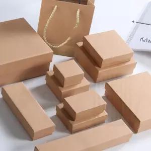 주얼리케이스 크라프트 직사각 포장 반지 목걸이 귀걸이