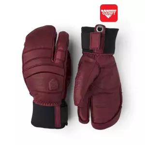 헤스트라 스키 보드 방한 가죽 장갑 겨울 스포츠 폴 라인 3핑거 보르도
