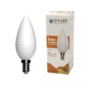 불투명 E14전구색 장수램프 LED 캔들 촛대구 꼬마전구 (KYR-WFH0ZZB)