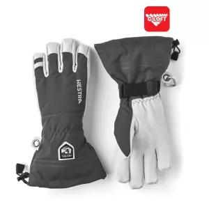 헤스트라 스키 스노보드 가죽 장갑 아미 레더 헬리 스키 그레이