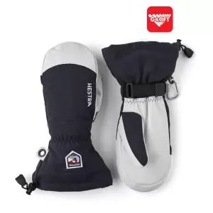 헤스트라 스노보드 가죽 장갑 스키 아미 레더 헬리 미트 블랙