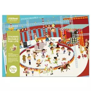 스티커 붙히는 상상력 서커스 종이 교육용 아기용스티커 어린이 아동 학습