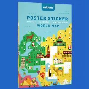 완구 우표 세계지도 스티커놀이 학습용 종이 테이프 아기스티커 이모선물
