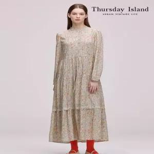 [써스데이아일랜드][Thursday Island] 레이스 배색 포인트 원피스(T242MOP132W)